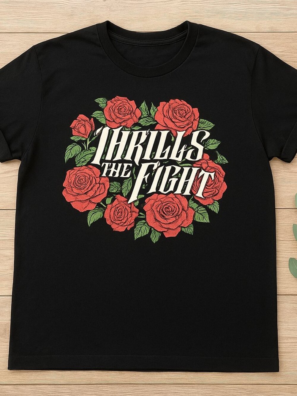 Pierce The Veil Inspired Rose Graphic T-Shirt Black Alternative Rock Band Tee